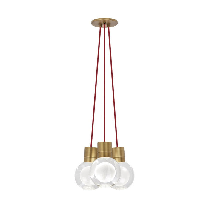 Visual Comfort Modern Mina 3Lt Pendant/LED922, BS/LE/R - 700TDMINAP3CRNB-LED922