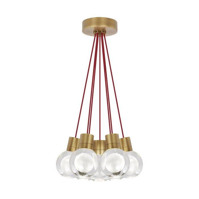 Visual Comfort Modern Mina 7Lt Pendant/LED922, BS/LE/R - 700TDMINAP7CRNB-LED922