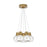 Visual Comfort Modern Mina 7Lt Pendant/LED922, BS/LE/W - 700TDMINAP7CWNB-LED922