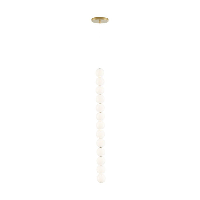 Tech Lighting Orbet 1 Light Pendant in Natural Brass - 700TDOBT13NB-LED927