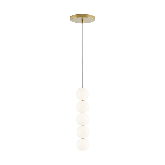 Tech Lighting Orbet 5 Light Pendant in Natural Brass - 700TDOBT5NB-LED927