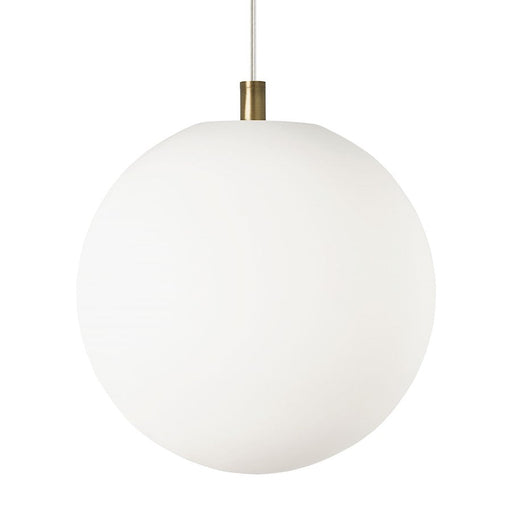 Visual Comfort Modern TD-Palona Pendant, White/Satin Nickel