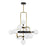 Visual Comfort Modern Viaggio Chandelier, Opal/Brass