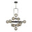 Visual Comfort Modern Viaggio Chandelier Small Polished Nickel LED