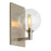 Visual Comfort Modern Gambit Wall Light, Clear/Satin Nickel