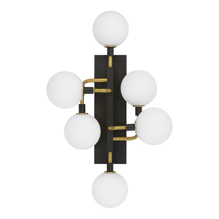 Visual Comfort Modern Viaggio Wall Light, Opal/Brass