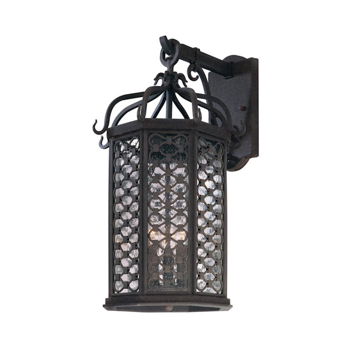 Troy Lighting Los Olivos 3Lt Wall Sconce, Medium, Iron/Clear Seeded - B2373-TRN