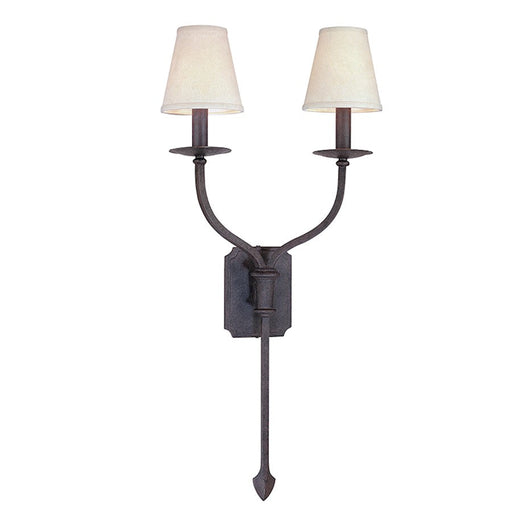 Troy Lighting La Brea 2 Light Wall Sconce, Textured Iron - B2482-TRN