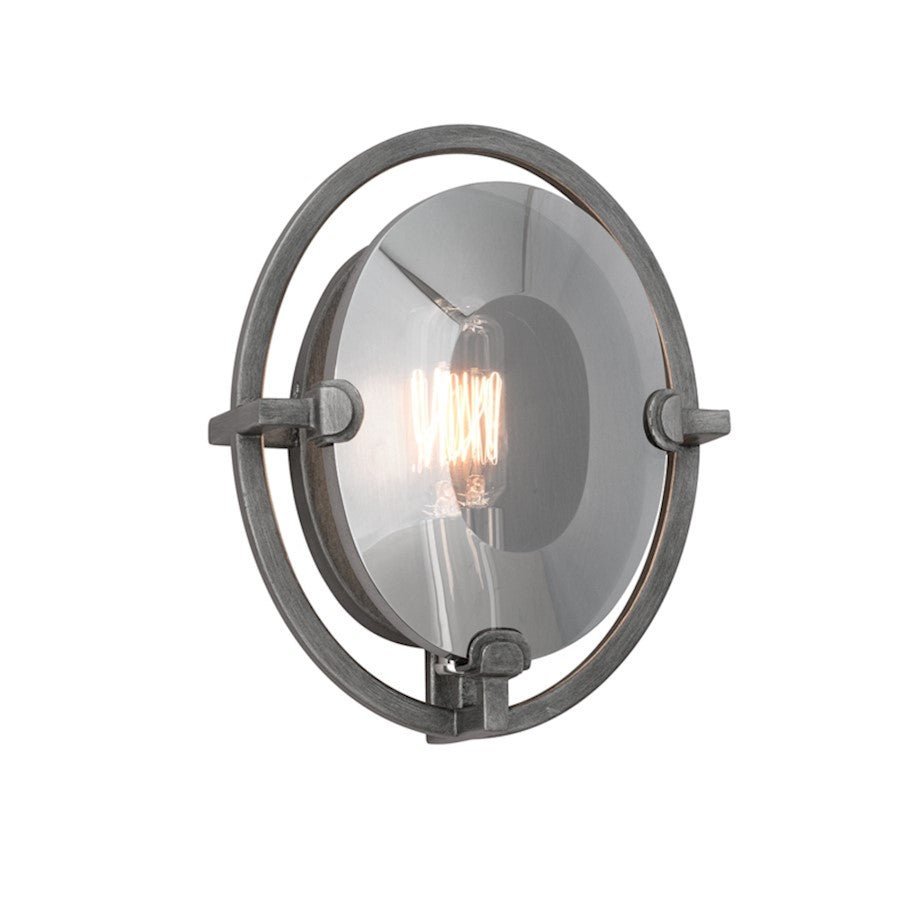 Troy Lighting Prism 1 Light Wall Sconce, Graphite/Plated Smoked - B2821-GRA