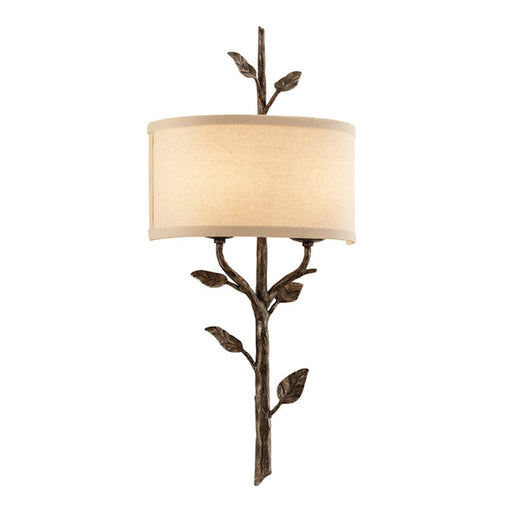 Troy Lighting Almont 2Lt Wall Sconce, Cottage Bronze/Linen - B3182-HBZ