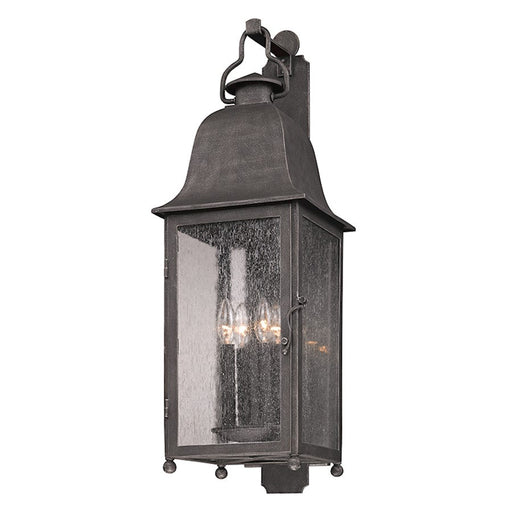 Troy Lighting Larchmont 4 Light Wall Sconce, Aged Pewter/Seeded - B3213-VBZ