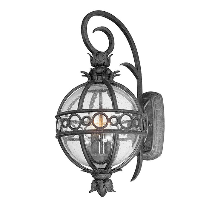 Troy Lighting Campanile 2Lt Wall Sconce, Medium, Bronze/Clear Seeded - B5002-FRN