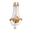 Troy Lighting Viola 1Lt Wall Sconce, Distressed Gold Leaf/Clear - B5361-VGL