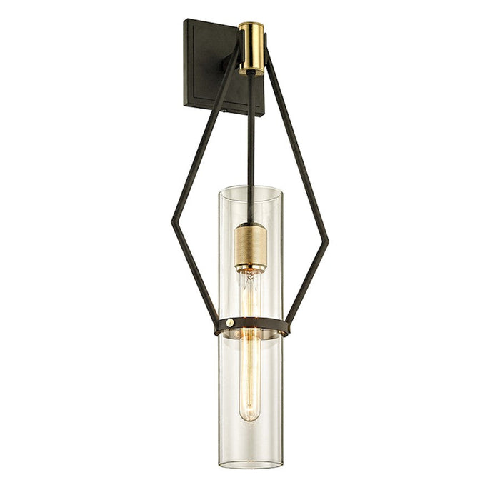 Troy Lighting Raef 1 Light Wall Sconce, Bronze Brushed Brass