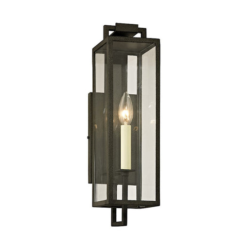 Troy Lighting Beckham 1Lt Wall Sconce, Forged Iron/Clear - B6381-FOR