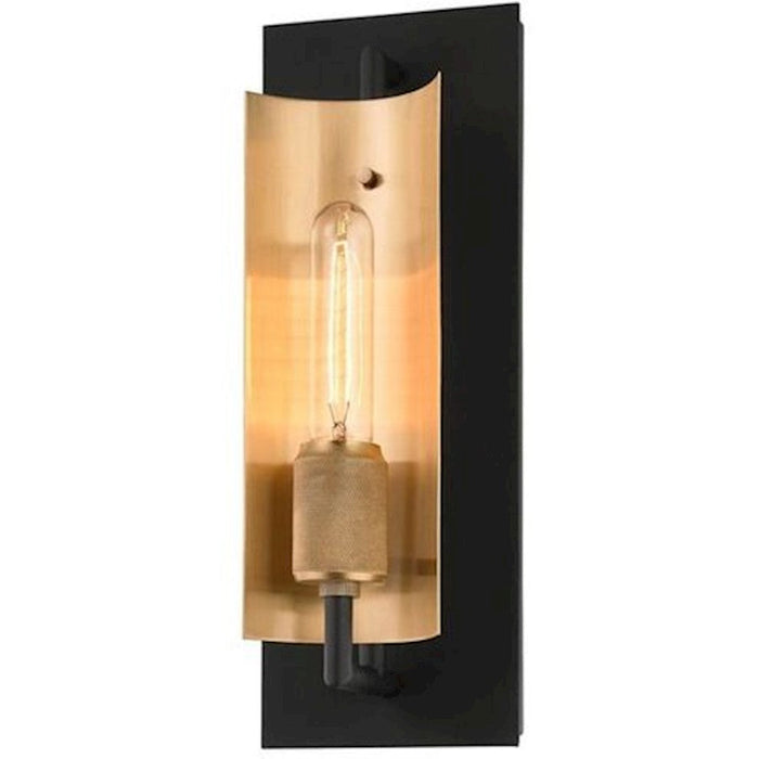 Troy Lighting Emerson 1 Light Wall Sconce, Soft Black - B6781-SKB-BBA