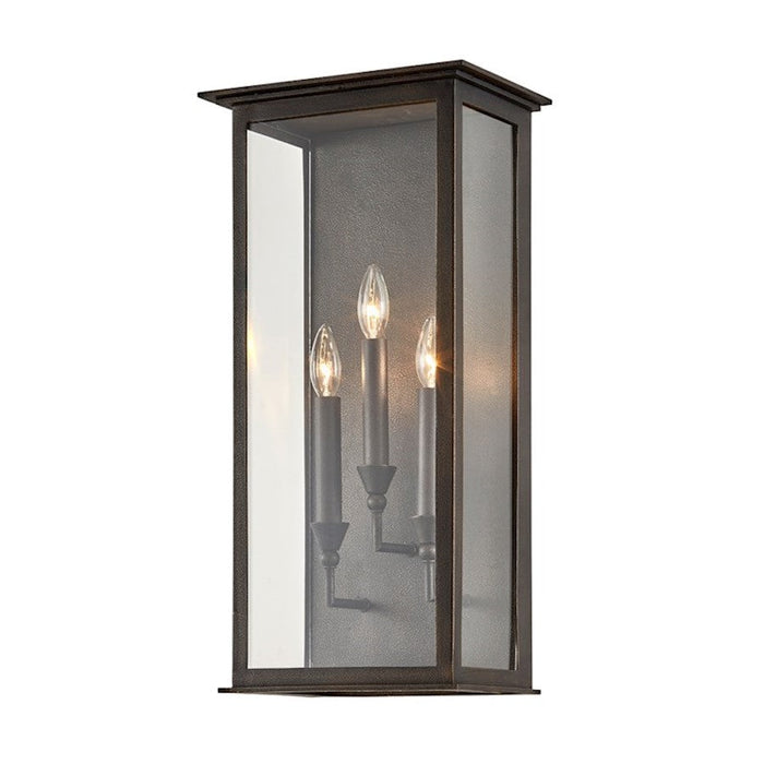 Troy Lighting Chauncey 3Lt Wall Sconce, Vintage Bronze/Clear - B6993-VBZ