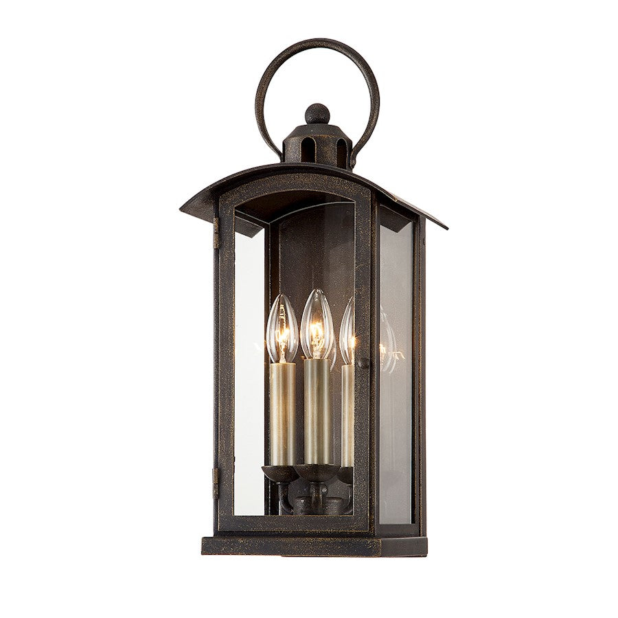 Troy Lighting Chaplin 3 Light Wall Sconce, Vintage Bronze - B7442-VBZ