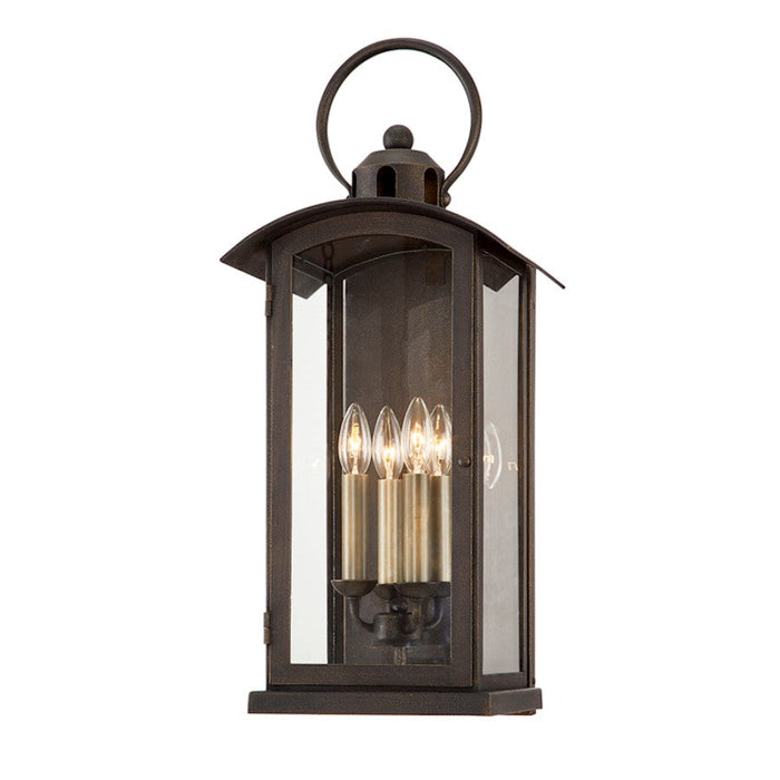 Troy Lighting Chaplin 4Lt Wall Sconce, Vintage Bronze/Clear - B7443-VBZ