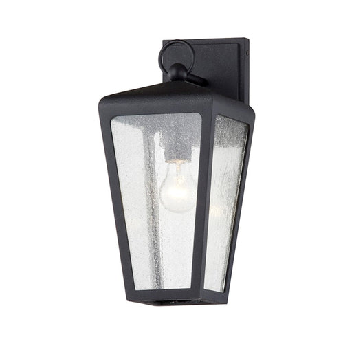 Troy Lighting Mariden 1Lt Wall Sconce, Textured Black/Clear Seeded - B7601-TRN