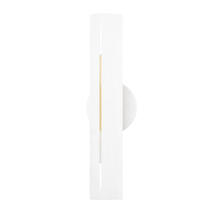 Troy Lighting Brandon 1 Light B Wall Sconce, Textured Gesso White - B7881-GSW