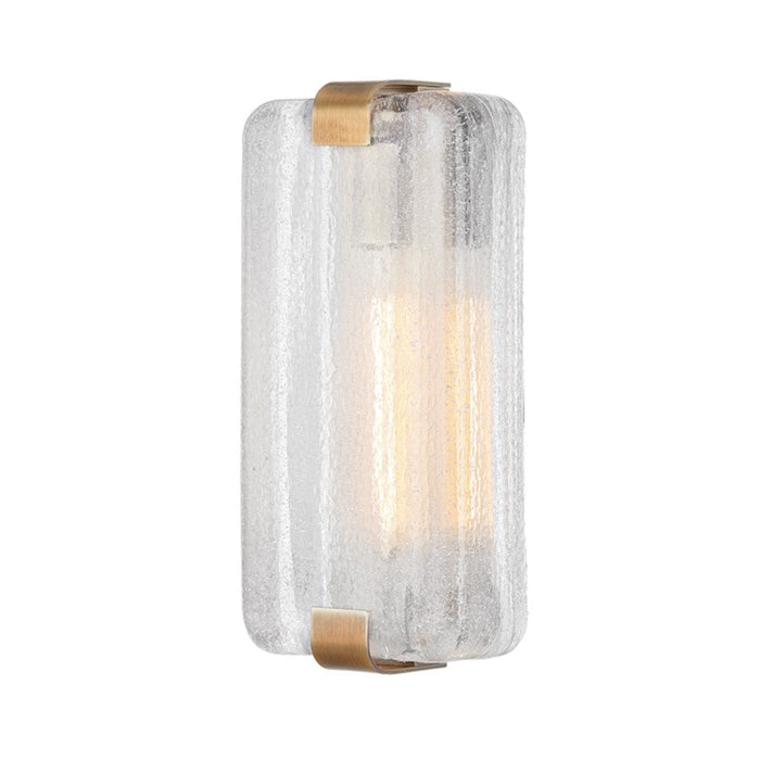 Troy Lighting Playa Del Rey 1 Light Sconce, Patina Brass/Piastra - B8814-PBR