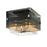 Troy Lighting Apollo 4Lt Semi-Flush Mount, Bronze/Chrome/Smoked - C5900-BRZ-PC