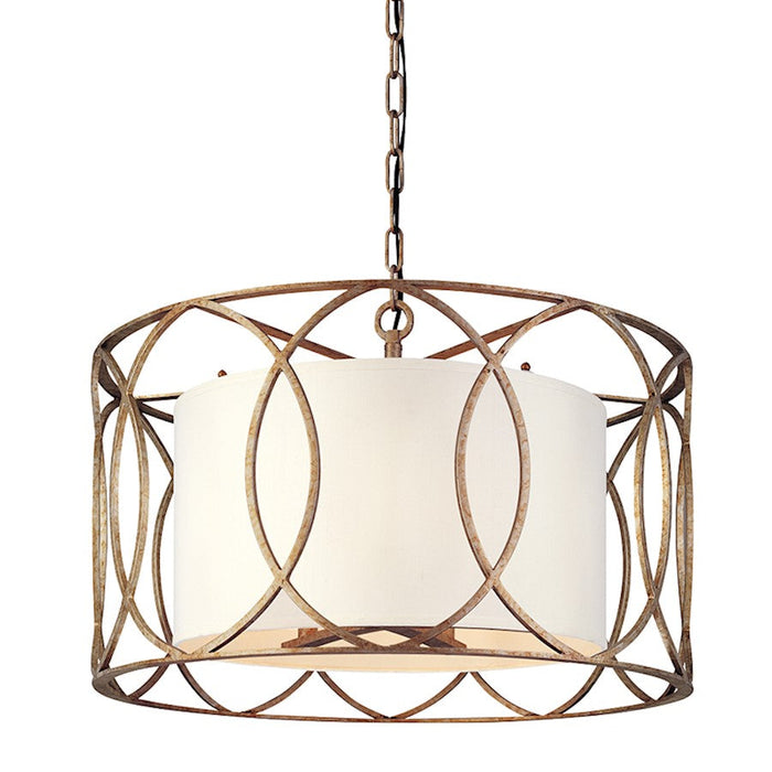 Troy Lighting Sausalito 5 Light Chandelier, Textured Iron - F1285-TRN