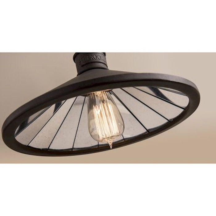 Troy Lighting Brooklyn Pendant, Brooklyn Bronze/Antique Mirror