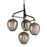 Troy Lighting Odyssey 4 Light Chandelier, Textured Black/Nickel - F4295-TBK-PN