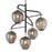 Troy Lighting Odyssey 5 Light Chandelier, Black/Polished Nickel - F4297-TBK-PN