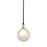 Troy Lighting Andromeda 1 Light Pendant, Black/Nickel - F4824-TBK-PN