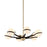 Troy Lighting Ace 6 Light Chandelier, Bronze Brushed Brass - F5303-TBZ-BBA