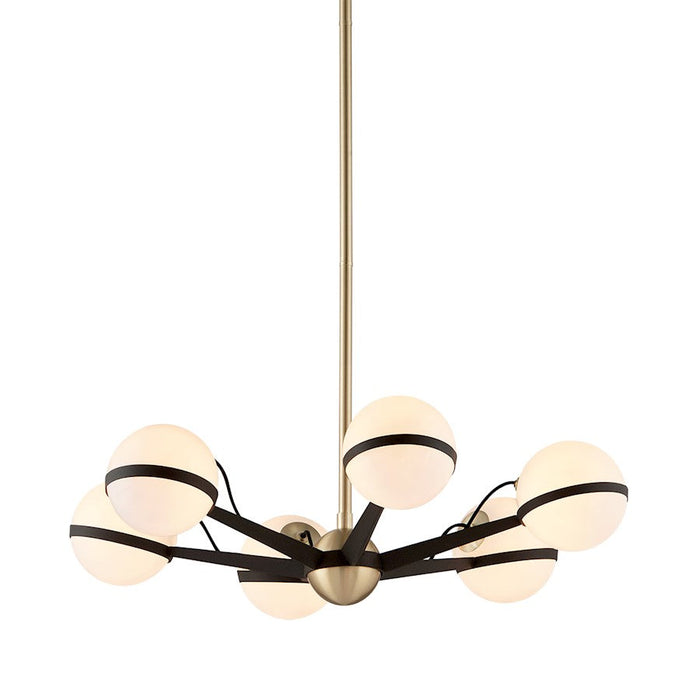 Troy Lighting Ace 6 Light Chandelier, Bronze Brushed Brass - F5303-TBZ-BBA