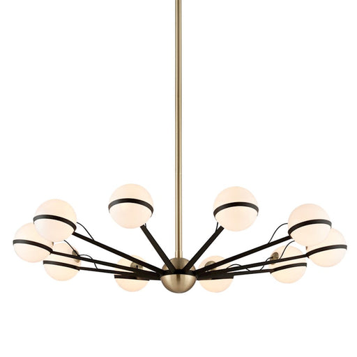 Troy Lighting Ace 10 Light Chandelier, Bronze Brushed Brass - F5306-TBZ-BBA