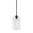 Troy Lighting District 1Lt Pendant, Small, Satin Black/Clear - F5561-SBK