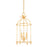 Troy Lighting Brooks 3 Light Pendant, Vintage Gold Leaf - F5712-VGL