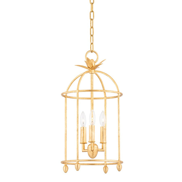 Troy Lighting Brooks 3 Light Pendant, Vintage Gold Leaf - F5712-VGL