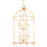 Troy Lighting Brooks 8 Light Pendant, Vintage Gold Leaf/Clear Seeded - F5724-VGL