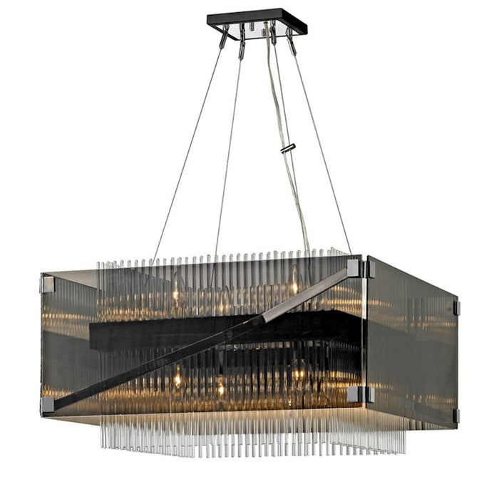 Troy Lighting Apollo 8Lt Chandelier, Bronze Chrome/Smoked - F5906-BRZ-PC