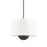 Troy Lighting Ember 5 Light Pendant, Black Iron/Off White - F5922-BI