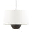 Troy Lighting Ember 6 Light Pendant, Black Iron/Off White - F5932-BI