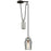 Troy Lighting Citizen 1 Light Pendant, Graphite/Polished Nickel - F5992-GRA-PN