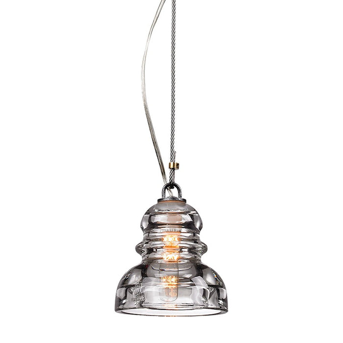 Troy Lighting Menlo Park 1 Light Pendant, Textured Iron - F6052-TRN