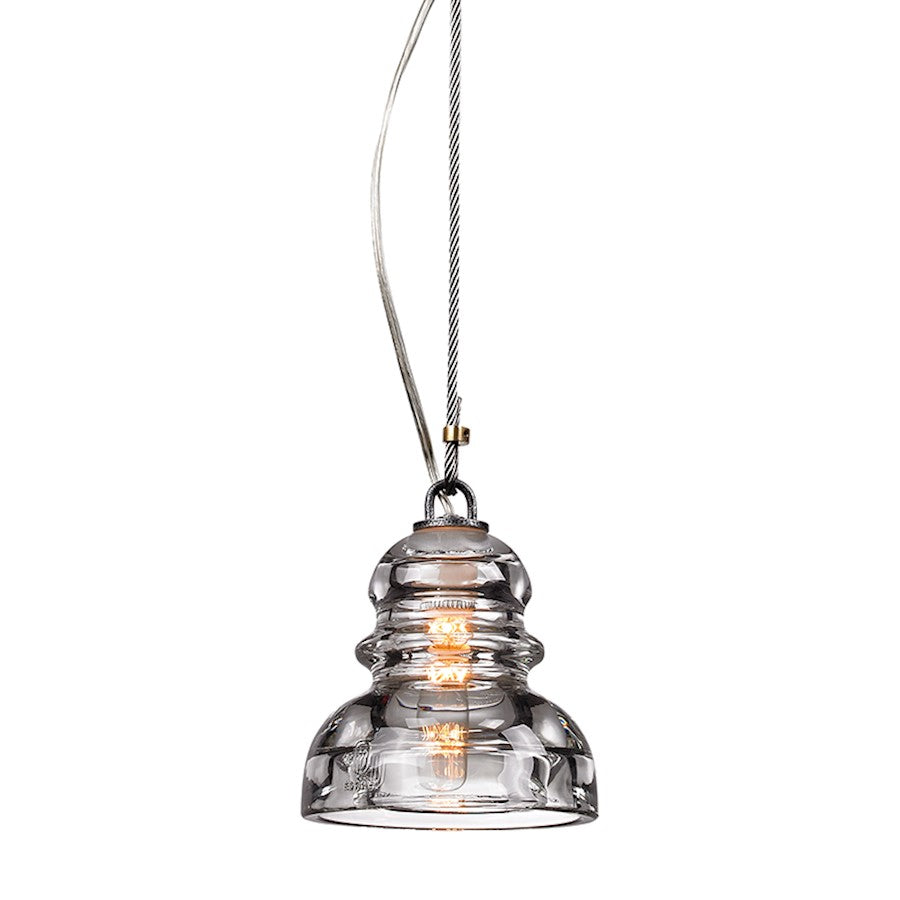 Troy Lighting Menlo Park 1 Light Pendant, Textured Iron - F6052-TRN