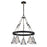 Troy Lighting Menlo Park Small Chandelier, Deep Bronze