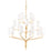 Troy Lighting Juniper 20 Light XL Chandelier, Textured Gold Leaf - F61620-TGL