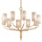 Troy Lighting Juniper 10 Light Chandelier, Gold Leaf - F6169-GL