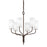 Troy Lighting Juniper 6Lt Chandelier, Bronze/Off-White Hardback - F6176-HBZ