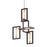 Troy Lighting Enigma 4Lt Pendant, Bronze/Polished Stainless/ - F6184-TBZ-SS